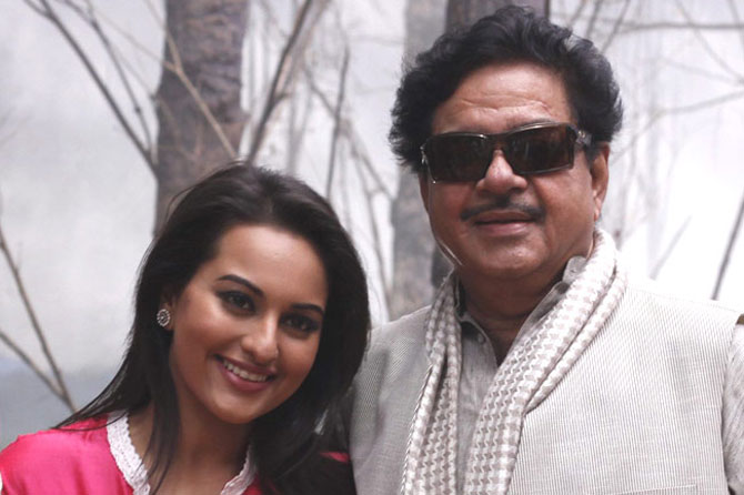Sonakshi with father Shatrughan Sinha