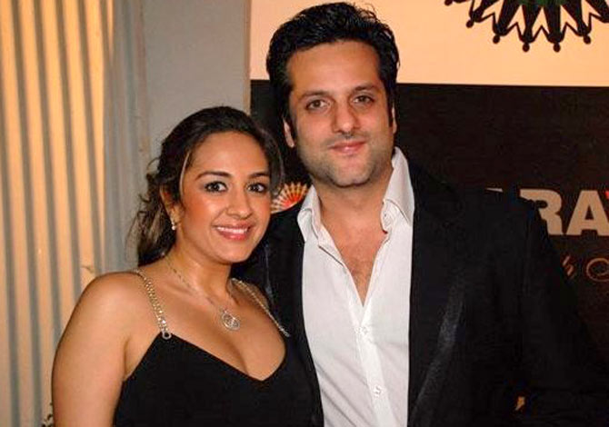 Fardeen Khan with wife Natasha