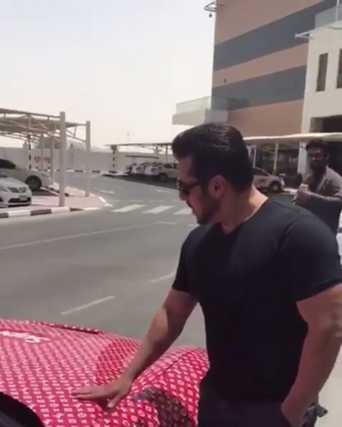Salman Khan Was Seen Drooling Over This Kid's Customized Ferrari